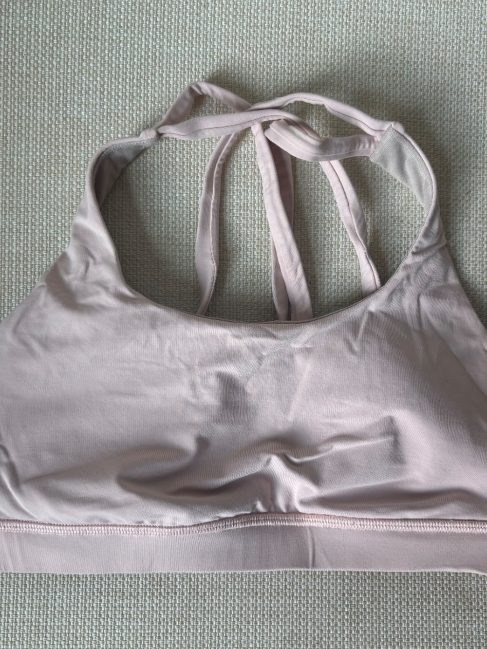 Classic Lululemon Energy Bra 6 Light Pink Run Lift Climb Yoga Pilates - Picture 3 of 10